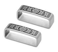 ZoeWei Lot de 2 boucles de ceinture en acier inoxydable de 40 mm de large pour ceinture de 38 à 40 mm de large - Boucle de ceinture pour homme - Accessoire de fête des pères pour papa