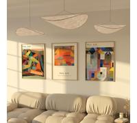 ZoeyAustin® Poster Set 3x Affiches Double Face | Sans Cadre | Tableau Décoration Murale | Affiche Murale Moderne pour Salon, Chambre, Bureau | Poster Mural Art (30cm x 42cm, Klee/Kandinsky)