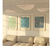 ZoeyAustin® Poster Set 3x Affiches Double Face | Sans Cadre | Tableau Décoration Murale | Affiche Murale Moderne pour Salon, Chambre, Bureau | Poster Mural Art (30cm x 42cm, William Morris)
