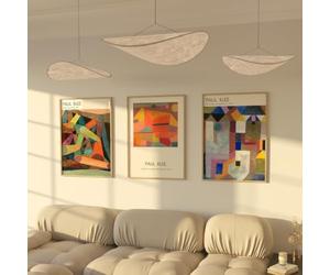 ZoeyAustin® Poster Set 3x Affiches Double Face | Sans Cadre | Tableau Décoration Murale | Affiche Murale Moderne pour Salon, Chambre, Bureau | Poster Mural Art (30cm x 42cm, Klee/Kandinsky)