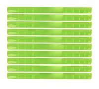 Zoeyilan 10 PCS de Haut Niveau de visibilité, Bande de Bras réfléchissante pour Courir, Bracelet de gifle réfléchissant, élastique, Acier en Silicium, pour la sécurité de la Nuit à Cyclisme (Green)