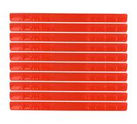 Zoeyilan 10 PCS de Haut Niveau de visibilité, Bande de Bras réfléchissante pour Courir, Bracelet de gifle réfléchissant, élastique, Acier en Silicium, pour la sécurité de la Nuit à Cyclisme (Orange)