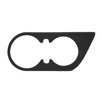 Zoeyilan 2 mm d'épaisseur de voiture de voiture Capreau de coupe de tasse de couverture de garniture en daim pour Camaro 2016-2021 LHD (Noir)