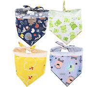 Zoeyilan Écharpe Bandana pour Chien, Bandanas pour Chien, Bavoirs triangulaires lavables et réversibles pour Petits et Grands Chiens, Fournitures de fête (L)