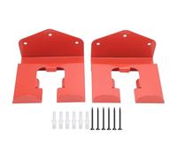 Zoeyilan Garage Organizer Trimmer Rack, Garden Power Tool Spode, Porte-Mauvaises Herbes, Mural pour l'herbe, la haie, Le Mur des garages, la Coupe Garag, Les Outils de Jardin, 2 Pack, Rouge