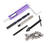 Zoeyilan Kit de réparation de filetage M10 x 1,25, 12 pièces, manchons de vis 1D, 1,5D, 2D, inserts filetés en acier inoxydable, idéal pour les appareillages de commutation haute tension