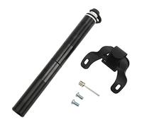 Zoeyilan Mini Pompe à Pneu Durable en Alliage d'aluminium, baromètre, Tuyau télescopique Presta Value, Noir