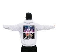 Zofedap Sweat à Capuche Homme Backprint Hoodie avec Poche Vestes de Sport Amples Y2K Pull a Capuche Amples Hiver Sweatshirts Décontracté Survêtement - New York，Life is A Hurry，Dont Miss The Sunset
