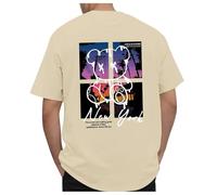 Zofedap Tee Shirt Homme Oversize Manches Courtes Ours Imprimé T-Shirt Col Rond Cool Hip Hop Hauts Y2K Vintage Été Streetwear Shirt Vêtements - New York，Life is A Hurry，Dont Miss The Sunset