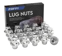 ZOFFI Lot de 20 écrous de roue M12 x 1,5 chromés OEM de remplacement pour Toyota Camry Avalon Highlander Prius Sienna & Lexus IS300 LFA CT200h HS250h GS450h et autres roues d'usine