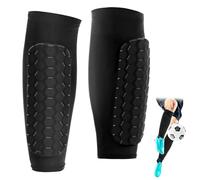 Zofory 1 Paire Protege Tibia Foot Enfant Protège Tibia Foot Antichoc Shin Defender Guards, Respirant et Antidérapant, Très Élastique Convient pour Le Football, Le Basket-Ball, etc (S)