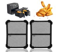Zofory 2 Pièces Grille Anti Projection Silicone pour AF400EU & AF45EU, Accessoires réutilisables pour friteuse à air, Anti-éclaboussures contre Les Projections de Graisse (Noir)