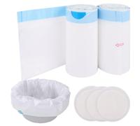 ZOFUN Lot de 40 doublures de chaise percée avec coussinets absorbants, 53 x 38 cm, sacs jetables, sacs jetables super absorbants, doublures de chaise percée de chevet pour chaises percées adultes,