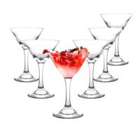 ZOFUN Lot de 6 verres à martini classiques de 120 ml, verres à cocktail en cristal, parfaits pour bar, margarita, whisky, gin, tequila, bar, fête
