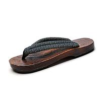 ZOGBX Été Sandale Homme Pantoufle Tong Bois Geta Japonaise Sabots Japonais Cosplay Pantoufles À Fond Épais Samurai en Bois Chausson Maison Sortie Déguisement Cosplay Tenue Japonais