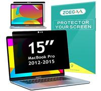 ZOGEAA Écran de confidentialité pour MacBook Pro 15,4" (2012-2015), magnétique, amovible, anti-lumière bleue, anti-éblouissement, filtre pour ordinateur portable Mac 15,4" (A1278 A1286 A1398)