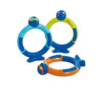 Zoggs Anneaux de plongée Zoggy (Paquet de 3) Jouet de Piscine Jeunesse Unisexe, Assorti, 3 Ans et Plus