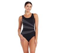 Zoggs Damen Sandon Scoopback Ecolast Einteiliger Badeanzug, Schwarz, 36 EU