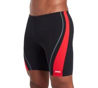 Zoggs Ecolast + Eaton Mid Short de Bain pour Homme Noir/Rouge Taille 34