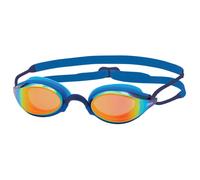 Zoggs – Lunettes de natation – Fusion Air Titanium – verres à effet miroir bleu – Bleu