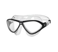 Lunettes de natation Zoggs Horizon Flex Mask blanc noir avec verres transparents