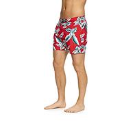 Zoggs Lakeside 15" Swim Trunks Short de Bain Homme, Rouge/Multicolore, UK XL/Waist 38"