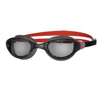 Zoggs Lunettes de natation Phantom 2.0 – protection UV, anti-buée, sangles réglage rapide – Noir/Rouge