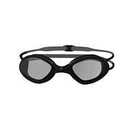 Zoggs Lunettes de Natation Tiger, Protection UV, Anti-buée, Verres Fumés, Ajustables, Unisex, Adulte, Polycarbonate, Silicone, 180° Vision Périphérique, Sangle Réglable, 1 Unité