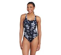Zoggs Maillot de Bain à Dos Nageur pour Femme, Noir/Blanc, 40