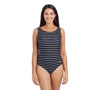 Zoggs Maillot de Bain Une pièce Yarra Dos échancré pour Femme, Multicolore/Noir, Taille 42