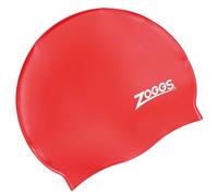 Zoggs Mixte Silicone Cap bonnet de bain, Red, Taille unique EU