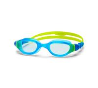 Zoggs Phantom 2.0 Lunettes de natation junior bleu citron clair - Verres transparents anti-buée avec protection UV et sangle divisée | Lunettes de natation résistantes aux fuites pour enfants pour