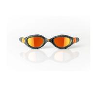 Zoggs Lunettes de natation Predator Flex Titanium orange/noir avec verres à effet miroir orange - S