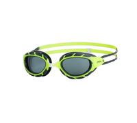 Lunettes de natation Zoggs Predator noir jaune avec verres transparents gris junior