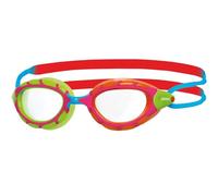 Zoggs Predator Junior Lunettes de Natation Unisexe-Adolescents, Vert/Orange/Rouge/Bleu/Transparent, 6-14 Ans