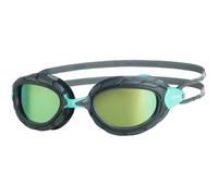 Zoggs Predator Swimming Goggles Unisex-Adult, Grey/Turquoise/Titanium Reactor