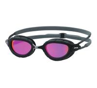 Zoggs Lunettes de natation Predator Titanium – noir/gris – verres à effet miroir rose – M