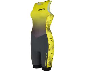 Zoggs - PREDATOR Trisuit Tour - Trifonction femme Grey / Yellow - XXS
