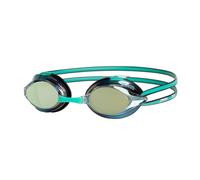 Lunettes de natation Zoggs Racer Titanium bleu turquoise noir avec verres miroir vert