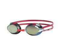 Lunettes de natation Zoggs Racer Titanium rouge noir avec verres à effet miroir gris