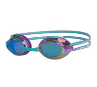 Lunettes de natation Zoggs Racer Titanium bleu violet avec verres à effet miroir bleu