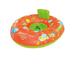 Zoggs Siège de Bain Gonflable Zoggy Baby Formateur Bébé Unisexe, Orange/Vert, 0-12 Months (up to 11 kg)