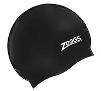 Zoggs Silicone Bonnet de Natation Pour Adulte, Noir, Taille unique