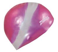 Zoggs - Silicone Cap Multi Colour - Bonnet De Bain Rose/Gris