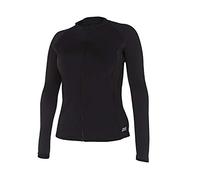 Zoggs Sun UPF 50+ Maillot de Bain à Manches Longues et Fermeture Éclair pour Femme L Noir