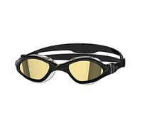 Lunettes de natation Zoggs Tiger LSR+ noires avec verres miroir jaunes