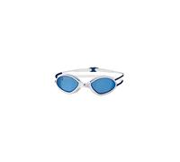 Zoggs Tiger Lunettes de Natation pour Adulte, Protection UV, Sangles Confortables à Ajustement Rapide, Verres teintés Bleus