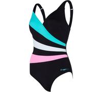Zoggs Zoggs Black Ground Sandon Tummy Control Scoopback Swimsuit