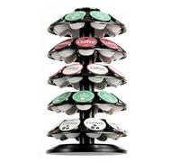 Zogxyc Organiseur Rotatif Porte Capsule Dolce Gusto pour 40 Capsules | Support Dosette Dolce Dusto Plateau Tournant Carrousel Peu Encombrant, Base Lestée à Rotation Lisse 360 Degrés Rotable