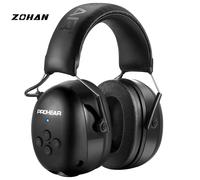 ZOHAN casque électronique 5.0 Bluetooth cache-oreilles Protection auditive casque pour la sécurité musicale réduction du bruit charge 037 Orange